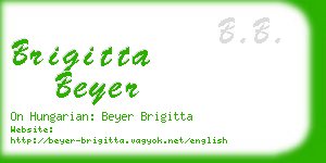 brigitta beyer business card
